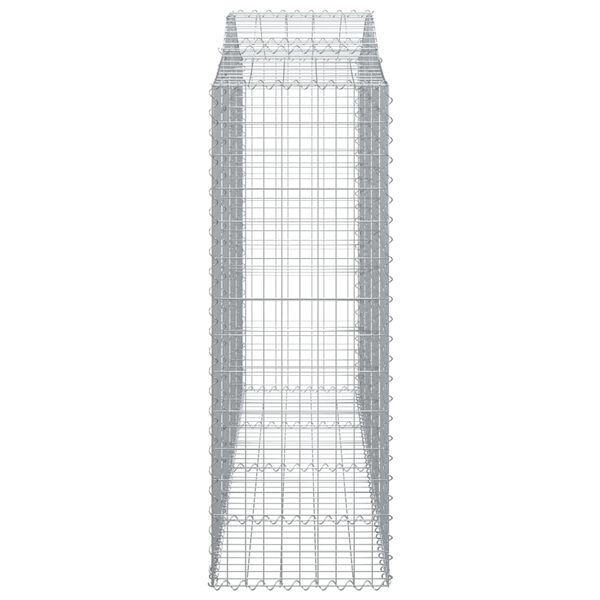 vidaXL íves horganyzott vas gabion kosár 200x50x140/160 cm