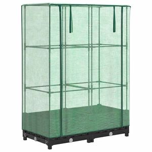 vidaXL rattan megjelen&eacute;sű magas&aacute;gy&aacute;s melegh&aacute;ztakar&oacute;val 80x40x123 cm