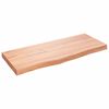 vidaXL vil&aacute;gosbarna kezelt t&ouml;m&ouml;r t&ouml;lgyfa asztallap 100x40x(2-6) cm