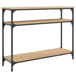 vidaXL sonoma t&ouml;lgy sz&iacute;nű szerelt fa doh&aacute;nyz&oacute;asztal 100x29x75 cm