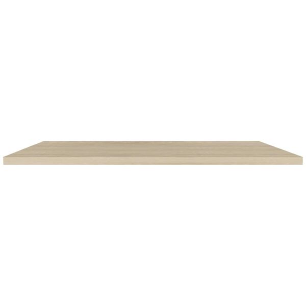 vidaXL 2 db tölgyszínű MDF fali polc 120 x 23,5 x 3,8 cm