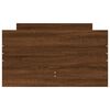 vidaXL barna tölgyszínű műfa ágykeret fiókokkal 90 x 190 cm