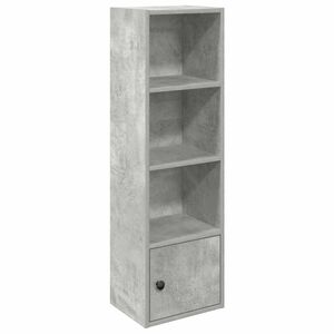 vidaXL betonsz&uuml;rke szerelt fa k&ouml;nyvespolc 31x24x102 cm