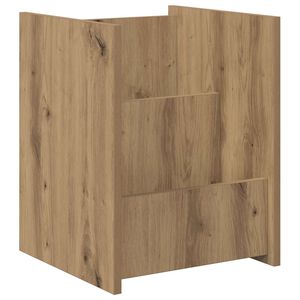 vidaXL Magazin &aacute;llv&aacute;ny polcokkal Artisan t&ouml;lgy 35 x 35 x 45 cm Faanyag