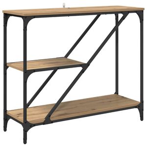 vidaXL Konzolasztal Artisan t&ouml;lgy 88,5 x 30 x 75 cm Faanyag