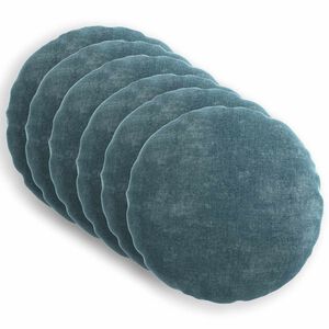 vidaXL P&aacute;rna huzat 6 db HEERLEN K&eacute;k &Oslash; 60 cm Chenille Sz&ouml;vet