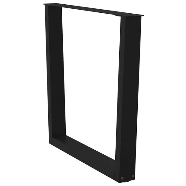 vidaXL 3 db V-alak&uacute; &eacute;tkezőasztal l&aacute;b fekete 80 x (72-73,3) cm ac&eacute;l &eacute;tkezőasztal l&aacute;b