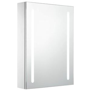 vidaXL t&uuml;kr&ouml;s f&uuml;rdőszobaszekr&eacute;ny LED vil&aacute;g&iacute;t&aacute;ssal 50 x 13 x 70 cm