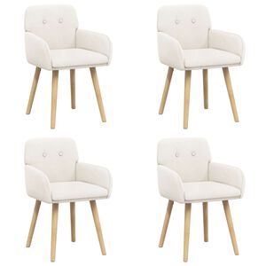vidaXL &Eacute;tkező Sz&eacute;kek 4 db Boucl&eacute; Kr&eacute;msz&iacute;nű 59 x 56,5 x 85 cm