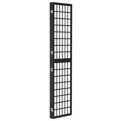 vidaXL 3 paneles fekete japán stílusú összecsukható paraván 120x170 cm