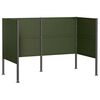 vidaXL Kuk&aacute;sl&aacute;da k&eacute;pernyő 167 x 85 x 113 cm Ac&eacute;l Olajz&ouml;ld