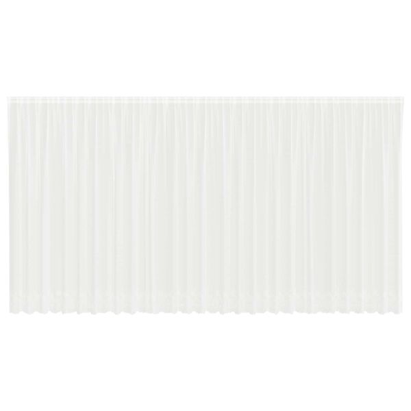 vidaXL Csipk&eacute;s F&uuml;gg&ouml;ny f&uuml;gg&ouml;ny&ouml;kkel Feh&eacute;r 200 x 750 cm Poli&eacute;szter