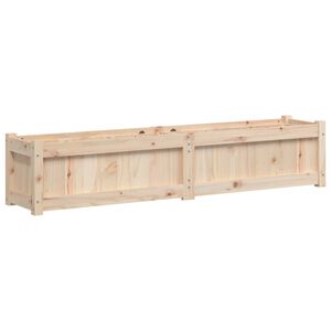 vidaXL t&ouml;m&ouml;r fenyőfa n&ouml;v&eacute;nytart&oacute; 150x31x31 cm