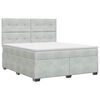 vidaXL Boxspring &aacute;gy matraccal Vil&aacute;gossz&uuml;rke 160 x 200 cm B&aacute;rsony