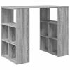 vidaXL Asztal Sz&uuml;rke Sonoma Szerelt Fa 90 x 50 x 75 cm