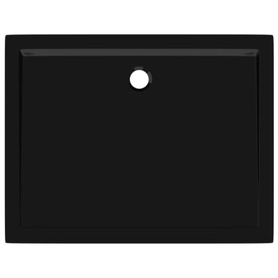 vidaXL téglalap alakú fekete ABS zuhanytálca 70 x 90 cm