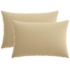 vidaXL P&aacute;rna huzat 2 pcs HEERLEN B&eacute;zs 50 x 80 cm Poli&eacute;szter