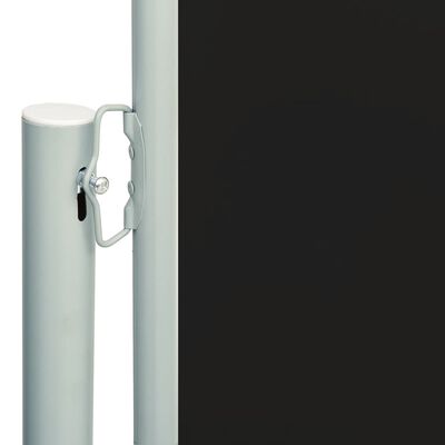 vidaXL fekete behúzható oldalsó terasznapellenző 220 x 600 cm