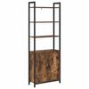 vidaXL K&ouml;nyvespolc 6 szintes 60 x 24 x 161 cm Szerelt Fa F&uuml;st&ouml;lt t&ouml;lgy