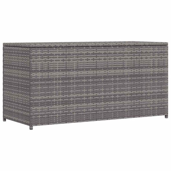 vidaXL szürke polyrattan kerti tárolóláda 120 x 50 x 60 cm