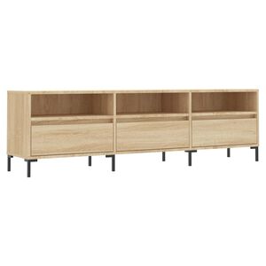 vidaXL sonoma t&ouml;lgy sz&iacute;nű szerelt fa fali TV-szekr&eacute;ny 150x30x44,5 cm