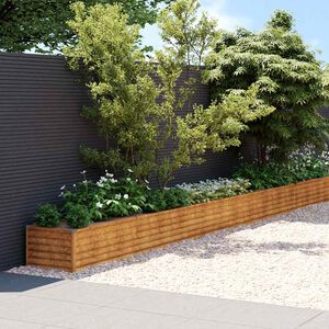 vidaXL corten ac&eacute;l kerti magas&aacute;gy&aacute;s 960x50x36 cm