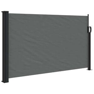 vidaXL antracitsz&uuml;rke beh&uacute;zhat&oacute; oldals&oacute; napellenző 120 x 500 cm