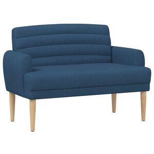 vidaXL Gombra tűz&ouml;tt loveseat K&eacute;k 116 x 67 x 80 cm Sz&ouml;vet