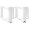 vidaXL 2 db feh&eacute;r, T-alak&uacute; doh&aacute;nyz&oacute;asztal l&aacute;b 50x25x(30-31) cm ac&eacute;l doh&aacute;nyz&oacute;asztal l&aacute;b