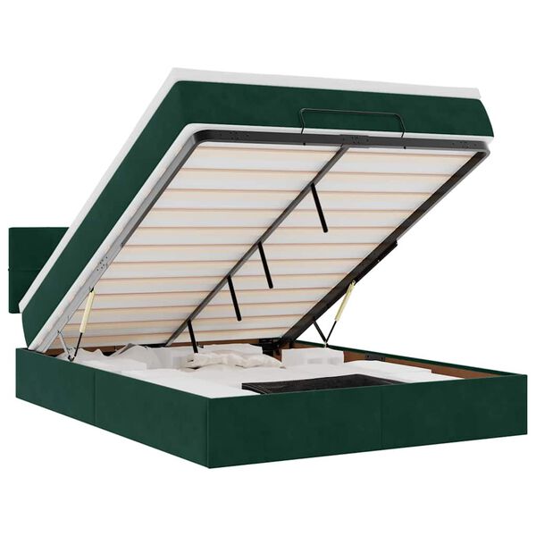 vidaXL Ottom&aacute;n &aacute;gykeret matraccal s&ouml;t&eacute;tz&ouml;ld 140x200cm b&aacute;rsony