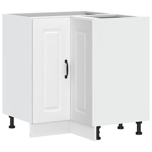 vidaXL Konyhai sarok alapszekr&eacute;ny Kalmar feh&eacute;r sz&iacute;nű műfa