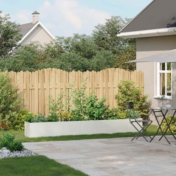 vidaXL n&ouml;v&eacute;nytart&oacute; feh&eacute;r 280x40x40 cm hidegen hengerelt ac&eacute;l