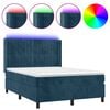 vidaXL s&ouml;t&eacute;tk&eacute;k b&aacute;rsony rug&oacute;s &eacute;s LED-es &aacute;gy matraccal 140x190 cm