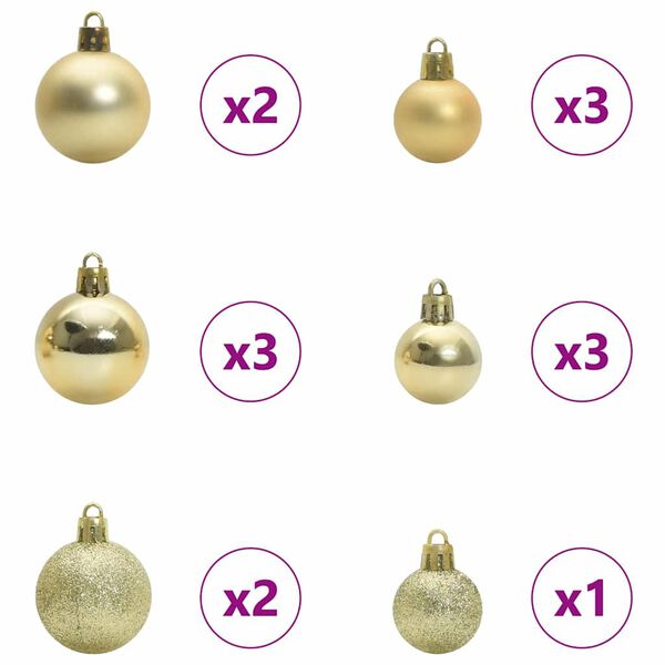 vidaXL Kar&aacute;csonyfa 150 LED-del &aacute;llv&aacute;nnyal Ez&uuml;st 120 cm PET