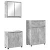 vidaXL F&uuml;rdőszoba b&uacute;tor szett 3 db Beton Sz&uuml;rke 72,5 x 36,5 x 100 cm
