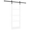 vidaXL Cs&uacute;sz&oacute; ajt&oacute; ORKDAL Feh&eacute;r &eacute;s fekete 83 x 211 cm