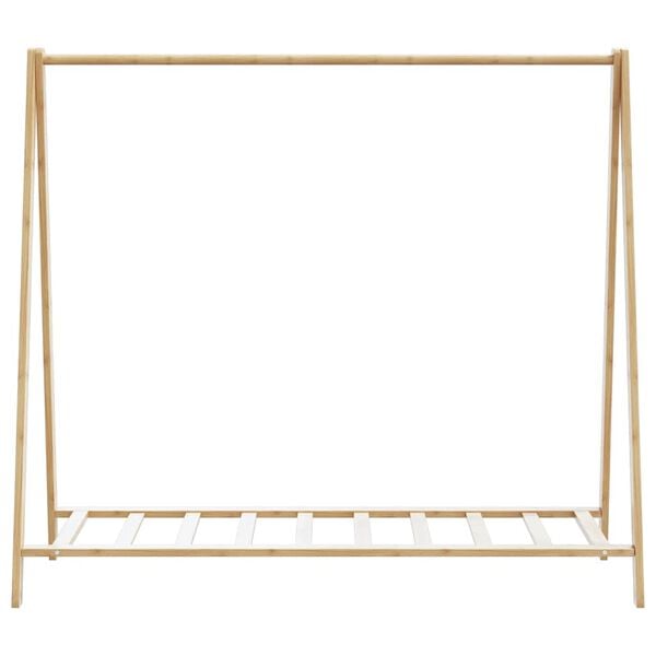 vidaXL bambusz ruha&aacute;llv&aacute;ny polcokkal 106 x 34 x 102 cm