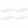 vidaXL 4 db magasf&eacute;nyű feh&eacute;r MDF lebegő fali polc 50 x 23 x 3,8 cm