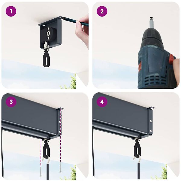 vidaXL feh&eacute;r &eacute;s k&eacute;k k&uuml;lt&eacute;ri rol&oacute; 160 x 250 cm