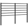 vidaXL fekete f&eacute;m csere fejt&aacute;mla 120 cm