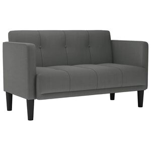 vidaXL s&ouml;t&eacute;tsz&uuml;rke sz&ouml;vet loveseat kanap&eacute; 111 cm