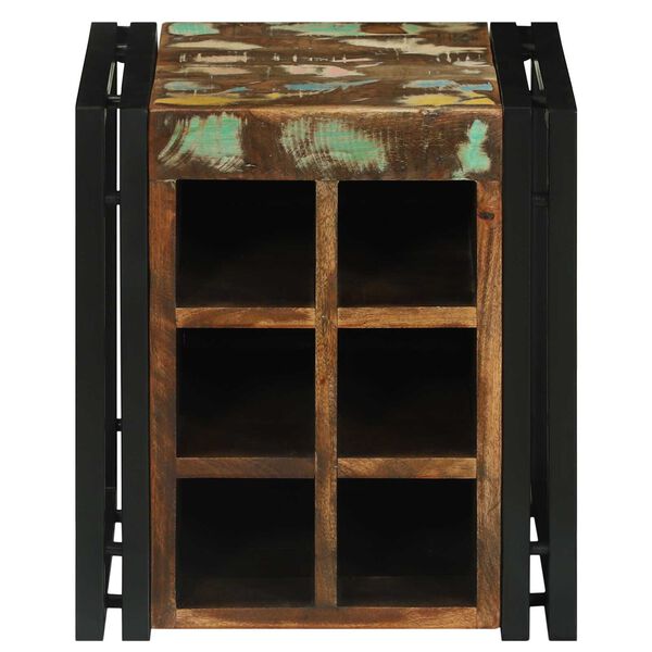 vidaXL Borágas Sokszínű 34.5 x 35 x 39 cm Tömör újrahasznosított fa