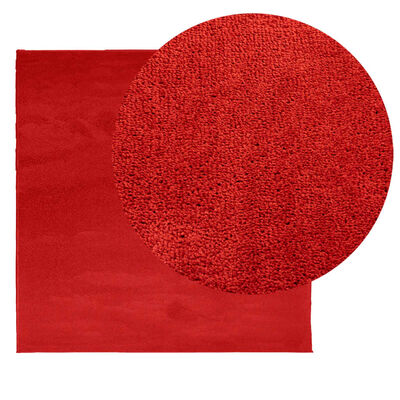 vidaXL OVIEDO piros rövid szálú szőnyeg 200 x 200 cm
