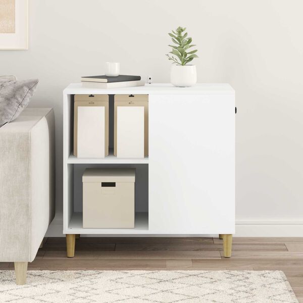 vidaXL Macska H&aacute;z Feh&eacute;r 72 x 42,5 x 70 cm Faanyag