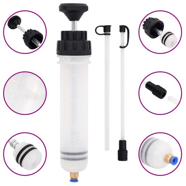 vidaXL fehér és fekete féklégtelenítő 0,2 L