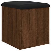 vidaXL barna tölgy színű szerelt fa tárolópad 42 x 42 x 45 cm