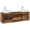 vidaXL F&uuml;rdőszobai Szekr&eacute;ny Szett 3 db Antik Fa 62,5 x 44,5 x 50 cm