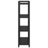 vidaXL K&ouml;nyvespolc Fekete t&ouml;lgy 80 x 30 x 120 cm Faanyag