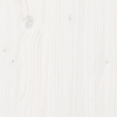 vidaXL fehér tömör fenyőfa homokozó fedővel 111 x 111 x 19,5 cm