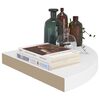 vidaXL fehér MDF lebegő sarokpolc 35 x 35 x 3,8 cm